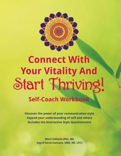 Cover for Mba Lpcc Serck-Hanssen · Connect With Your Vitality And Start Thriving! Self-coach Workbook (Taschenbuch) (2018)