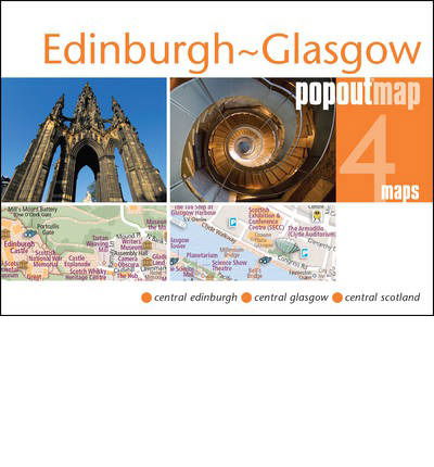 Cover for Popout Maps · Popout Maps: Edinburgh Glasgow Popout Map (Map) (2014)