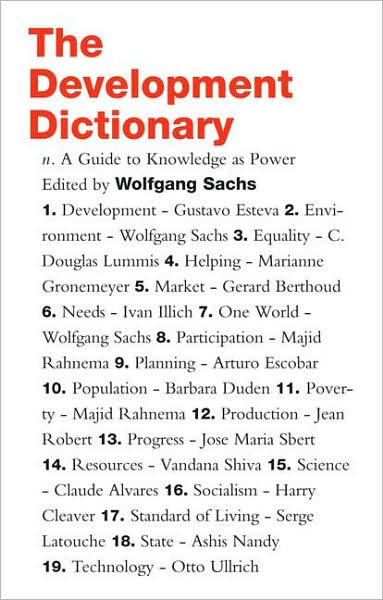 Cover for Sachs Wolfgang · Development Dictionary - A Guide to Knowledge as Power (N/A) [2 New edition] (2010)