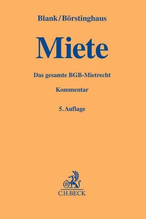 Cover for Blank · Miete,Kommentar (Book)
