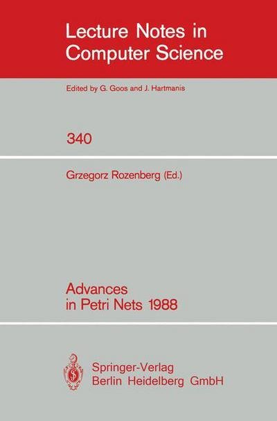 Cover for Grzegorz Rozenberg · Advances in Petri Nets 1988 - Lecture Notes in Computer Science (Taschenbuch) [1988 edition] (1988)