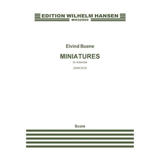 Cover for Eivind Buene · Miniatures (Partitur) (2018)