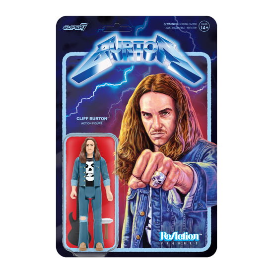 Cliff Burton Reaction Figure - Cliff Burton Reaction Figure - Fanituote - SUPER 7 - 0840049813809 - tiistai 15. maaliskuuta 2022