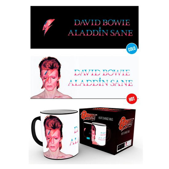 David Bowie Aladdin Sane Heat Change Mug - David Bowie - Livros - ABYSSE UK - 5028486390809 - 1 de março de 2024