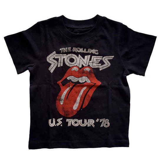 Cover for The Rolling Stones · The Rolling Stones Kids Toddler T-Shirt: US Tour '78 (24 Months) (T-shirt) [size 1-2yrs] [Black - Kids edition]