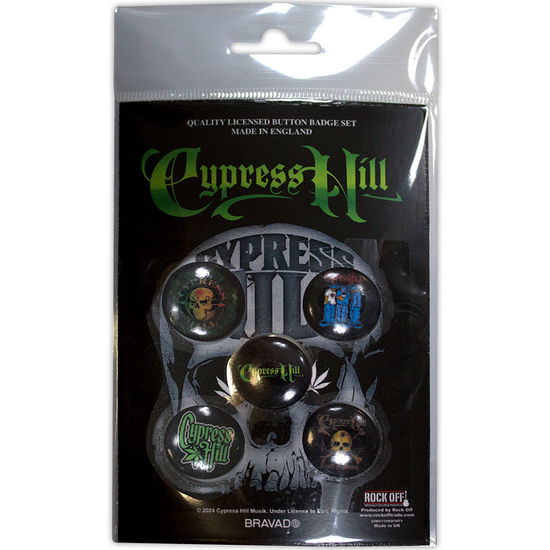 Cypress Hill Button Badge Pack: Logos - Cypress Hill - Merchandise - - 5056836439809 - March 17, 2025
