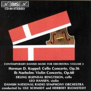 Cover for Koppel / Norholm / Bengtsson / Hansen · Cello Concerto / Violin Concerto (CD) (1994)