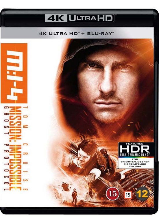 Cover for Tom Cruise · Mission: Impossible 4 (Ghost Protocol) (4K Ultra HD/BD) [4K edition] (2018)