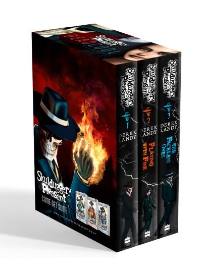 Cover for Derek Landy · Skulduggery Pleasant: Books 1 - 3: The Faceless Ones Trilogy: Skulduggery Pleasant, Playing with Fire, the Faceless Ones (Bog) (2021)