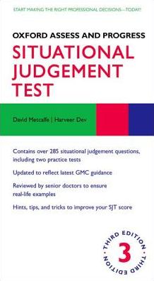 Cover for Metcalfe, David (University of Oxford) · Oxford Assess and Progress: Situational Judgement Test - Oxford Assess and Progress (Paperback Book) [3 Revised edition] (2018)