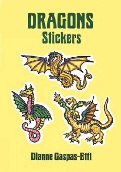 Dragons Stickers: 20 Full-Color Pressure-Sensitive Designs - Dover Stickers - Dianne Gaspas-Ettl - Merchandise - Dover Publications Inc. - 9780486289809 - 1. februar 2000