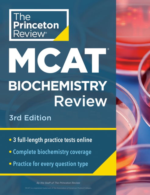 Cover for Princeton Review · Princeton Review MCAT Biochemistry Review, 3rd Edition: Complete Content Prep + Practice Tests (Paperback Book) [3 Revised edition] (2025)
