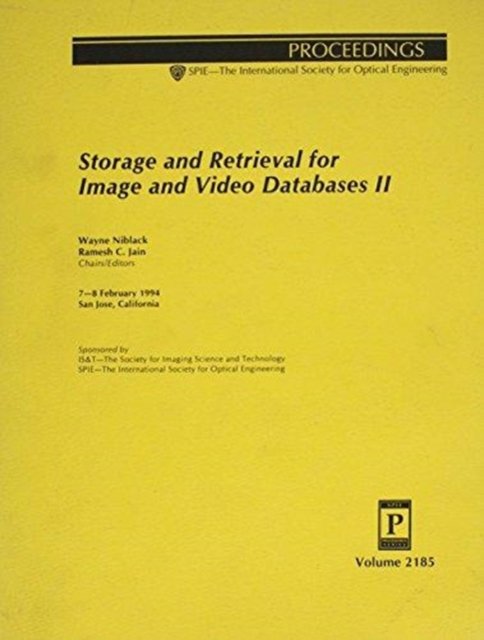 Cover for Jain · Storage and Retrieval For Image and Video Data Bases Ii/V 2185 (Taschenbuch) (1994)
