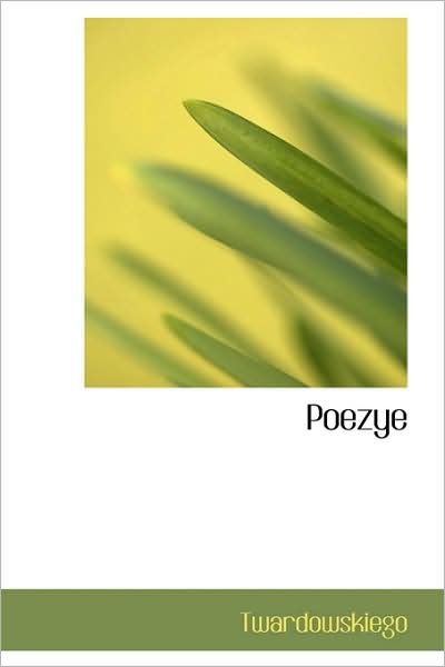 Cover for Twardowskiego · Poezye (Paperback Bog) (2009)