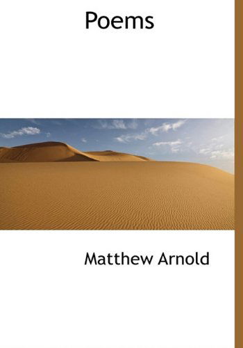 Cover for Matthew Arnold · Poems (Hardcover Book) (2009)