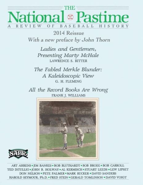 Cover for Gerald Tomlinson · The National Pastime: a Review of Baseball History: Premiere Issue Replica (Paperback Book) (2014)