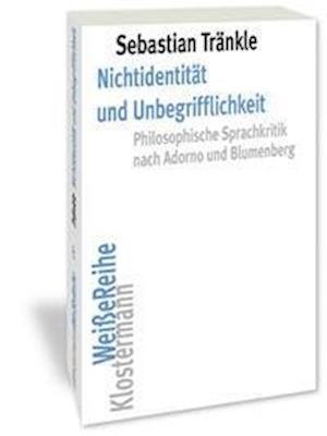 Cover for Sebastian Trankle · Nichtidentitat Und Unbegrifflichkeit (Paperback Book) (2022)