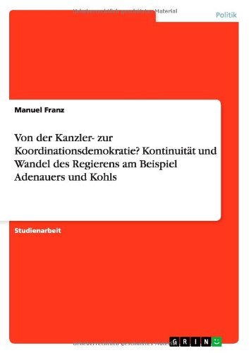 Cover for Franz · Von der Kanzler- zur Koordination (Book) [German edition] (2010)