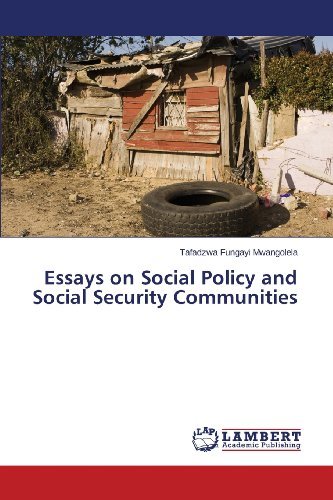 Cover for Mwangolela Tafadzwa Fungayi · Essays on Social Policy and Social Security Communities (Paperback Book) (2013)