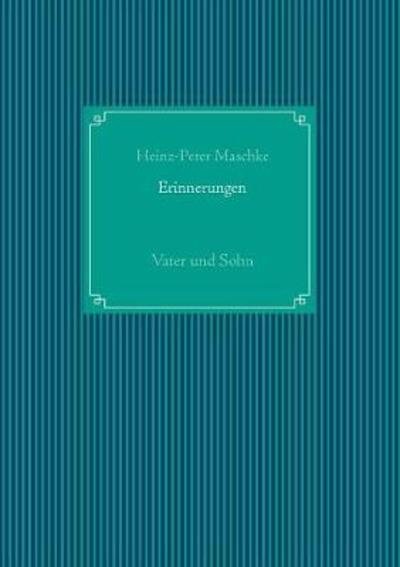 Cover for Maschke · Erinnerungen (Book) (2018)
