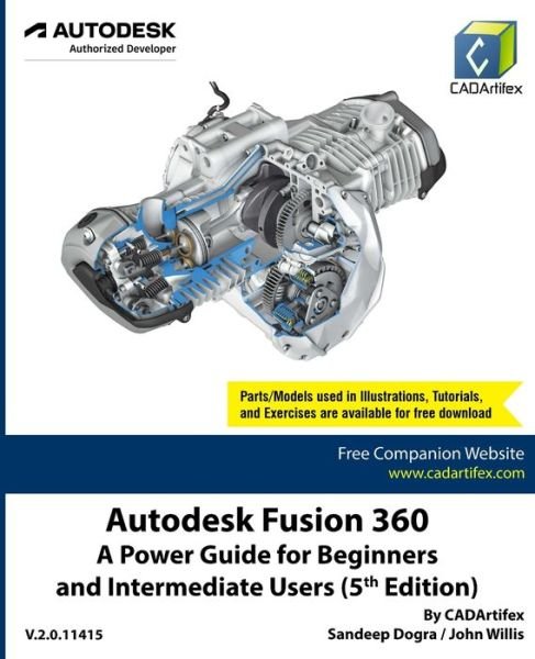 Cover for CADArtifex · Autodesk Fusion 360: A Power Guide for Beginners and Intermediate Users (5th Edition) (Paperback Book) [5th edition] (2022)