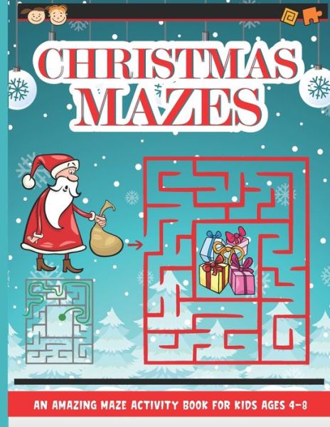 Cover for Barfee Coloring House · Christmas Mazes (Paperback Book) (2020)