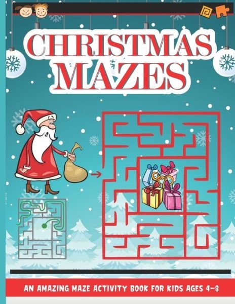 Cover for Barfee Coloring House · Christmas Mazes (Pocketbok) (2020)