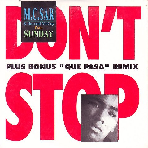 Cover for M.c. Sar &amp; The Real Mccoy · M.C. SAR &amp; The Real McCoy-Don t Stop (VINIL) (1990)