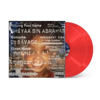 Cover for 21 Savage · American Dream (LP) [Red Vinyl edition] (2024)