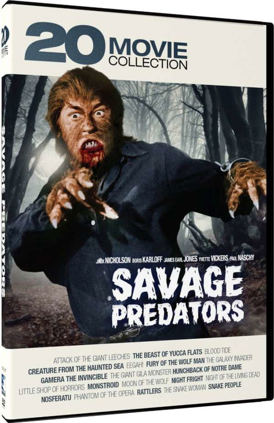 Cover for Savage Predators - 20 Movie Collection DVD (DVD) (2016)