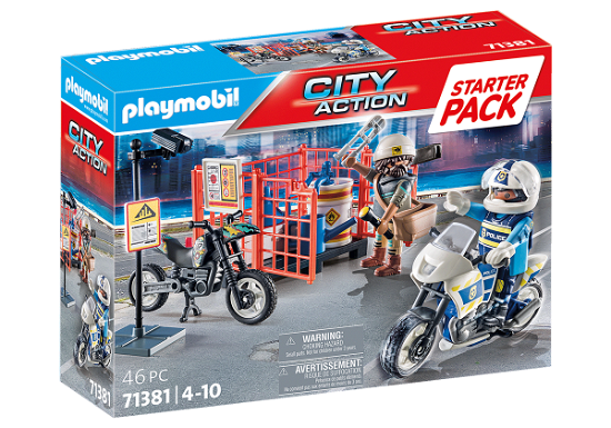 Cover for Playmobil · Playmobil City Action Starterpack Politie - 71381 (Leketøy)
