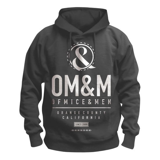 Identity Charcoal (Hoodie - XL) - Of Mice & Men - Produtos - BRAVADO - 5054190128810 - 4 de julho de 2016