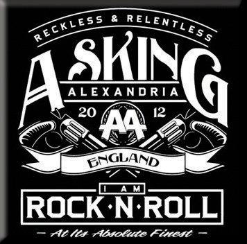 Asking Alexandria Fridge Magnet: Rock n' Roll - Asking Alexandria - Koopwaar - Bandmerch - 5055295378810 - 24 november 2014