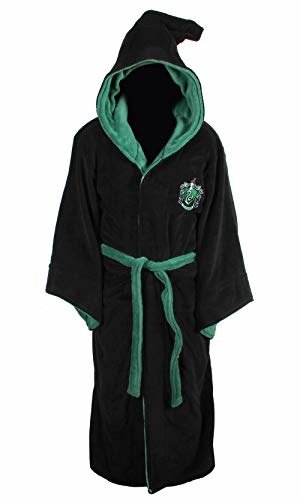Cover for Groovy UK · Harry Potter - Bathrobe - Slytherin Fleece Black Oversized Hood and Sleeves (MERCH)