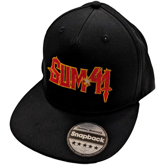 Sum 41 Unisex Snapback Cap: Logo (Ex-Tour) - Sum 41 - Mercancía -  - 5056561067810 - 