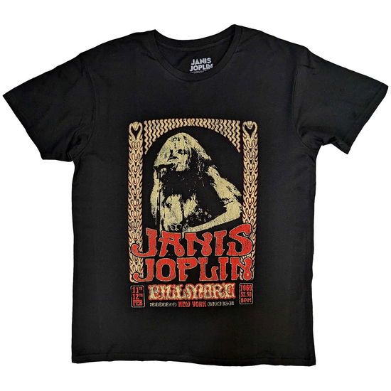 Janis Joplin Unisex T-Shirt: Vintage Poster - Janis Joplin - Koopwaar -  - 5056737204810 - 