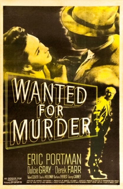 Wanted for Murder - Wanted for Murder - Movies - Screenbound - 5060425353810 - November 29, 2021