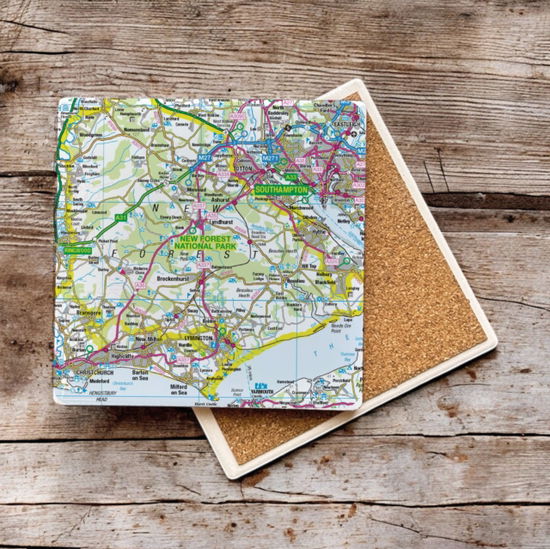 Cover for OS Map Ceramic Single Coaster - New Forest National Park (MERCH) (2025)