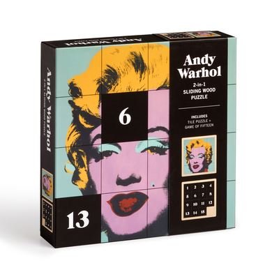 Cover for Galison · Andy Warhol Marilyn 2-in-1 Sliding Wood Puzzle (GAME) (2023)
