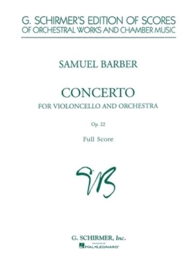 Cover for Samuel Barber · Cello Concerto, Op. 22 (Paperback Bog) (1986)