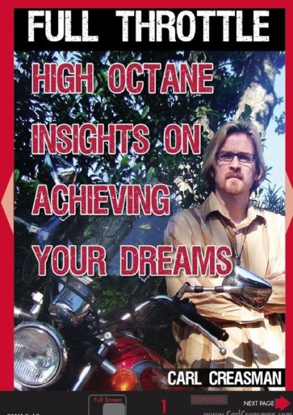 Cover for Carl E Creasman Jr · Full Throttle High Octane Insights on Achieving Your Dreams (Paperback Book) (2011)