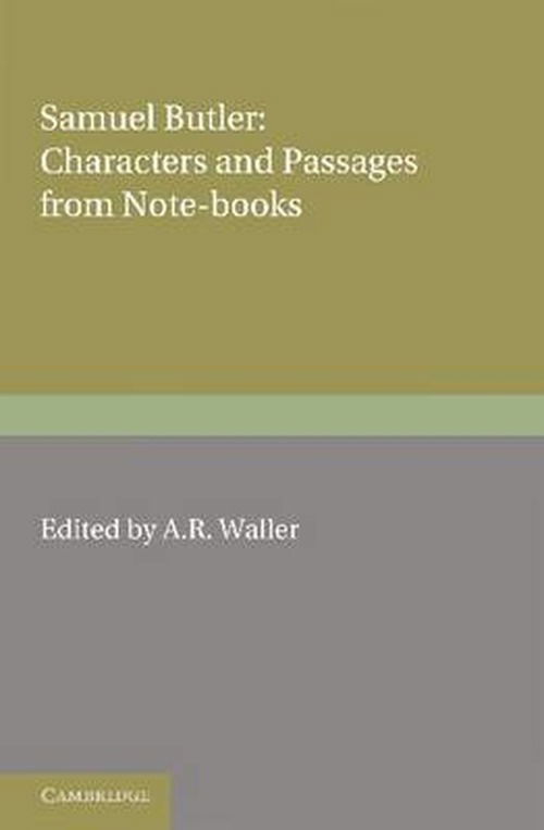 Cover for Samuel Butler · Samuel Butler: Characters and Passages from Note-Books (Paperback Book) (2012)