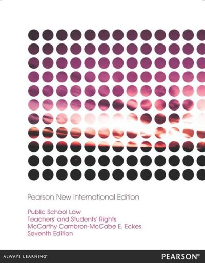 Cover for Nelda Cambron-McCabe · Public School Law: Pearson New International Edition (Paperback Bog) (2013)