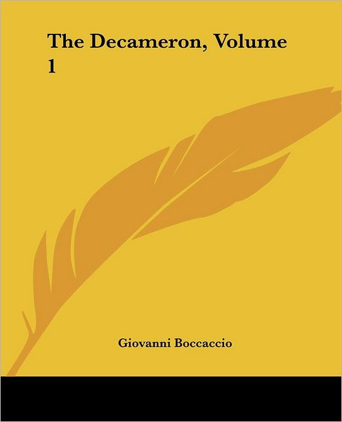 Cover for Giovanni Boccaccio · The Decameron, Volume 1 (Taschenbuch) (2004)