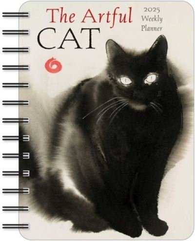 Cover for Endre Penovac · The Artful Cat 2025 Weekly Planner Calendar: Brush and Ink Watercolor Paintings by Endre Penovac (Calendar) (2024)