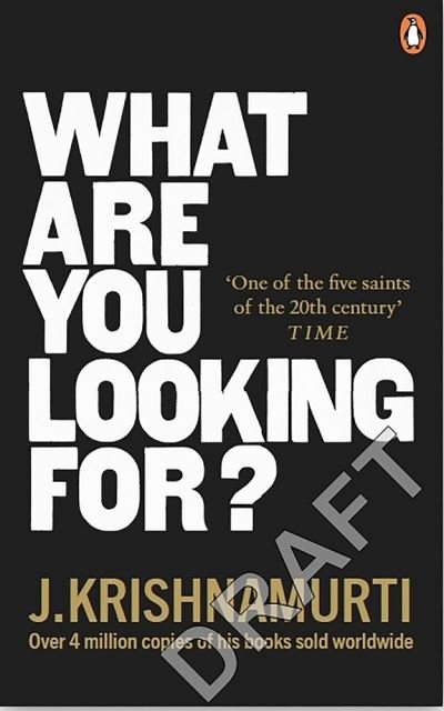 Cover for J. Krishnamurti · What Are You Looking For? (Pocketbok) (2021)