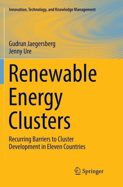 Cover for Gudrun Jaegersberg · Renewable Energy Clusters: Recurring Barriers to Cluster Development in Eleven Countries - Innovation, Technology, and Knowledge Management (Taschenbuch) [Softcover reprint of the original 1st ed. 2017 edition] (2018)