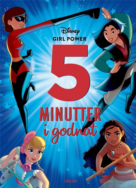 Cover for Disney · Fem minutter i godnat: Fem minutter i godnat - Disney Girlpower (Indbundet Bog) [1. udgave] (2021)
