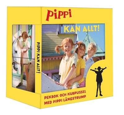 Cover for Astrid Lindgren · Pippi kan allt : pekbok och kubpussel (Board book) (2020)