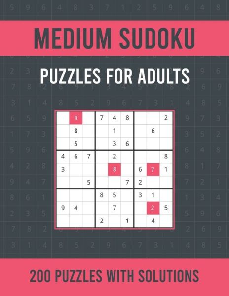 Medium Sudoku Puzzles For Adults - Asamsudo Press Publication - Kirjat - Independently Published - 9798514040810 - keskiviikko 2. kesäkuuta 2021